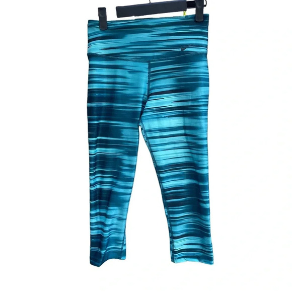 Nike Pants - NIKE BLUE SPACE DYE CROPPED LEGGINGS